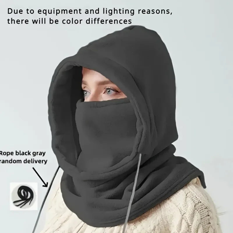 Winter Hood - Windproof Mask with Drawstrin