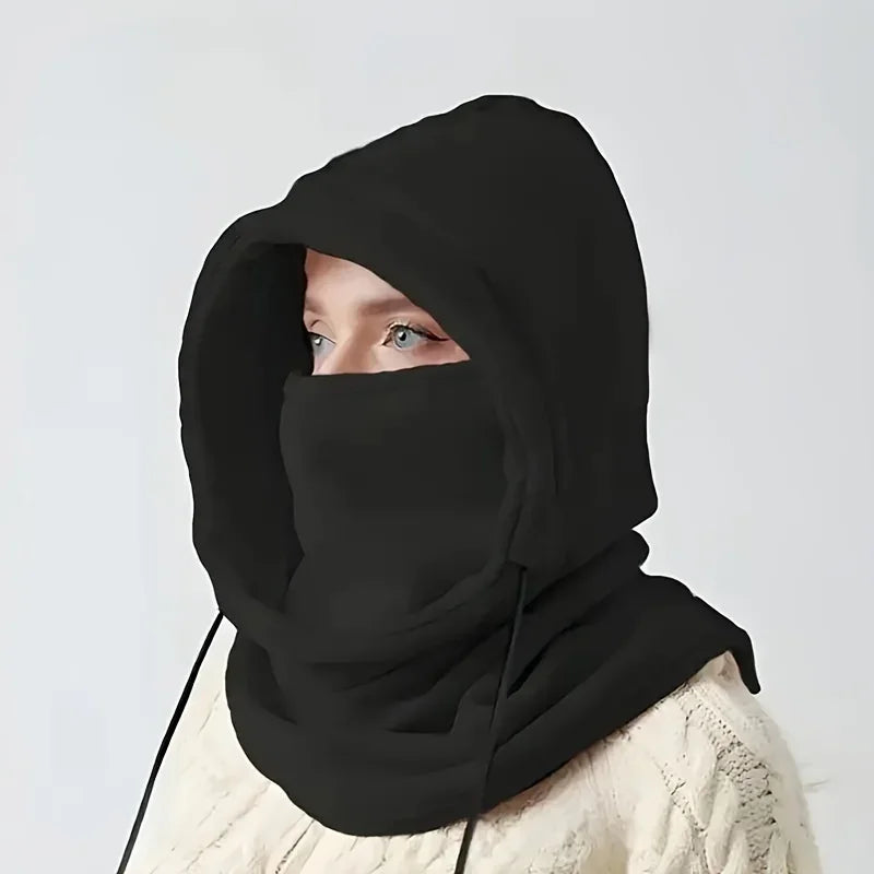 Winter Hood - Windproof Mask with Drawstrin