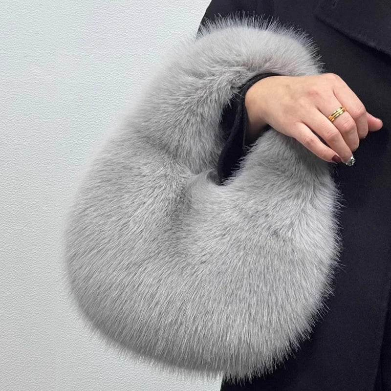 Furry Shoulder Bags