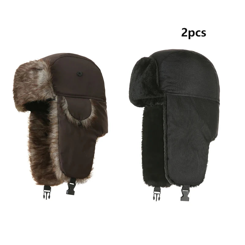 Winter Trooper Earflap Warm Russian Waterproof Cap