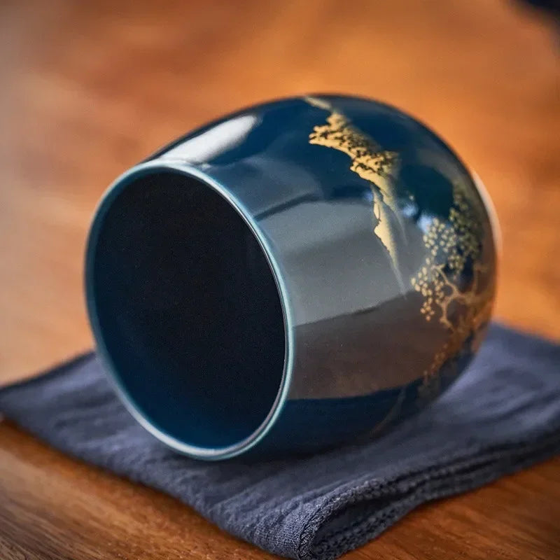 Japanese-style simple household ceramic large teacup