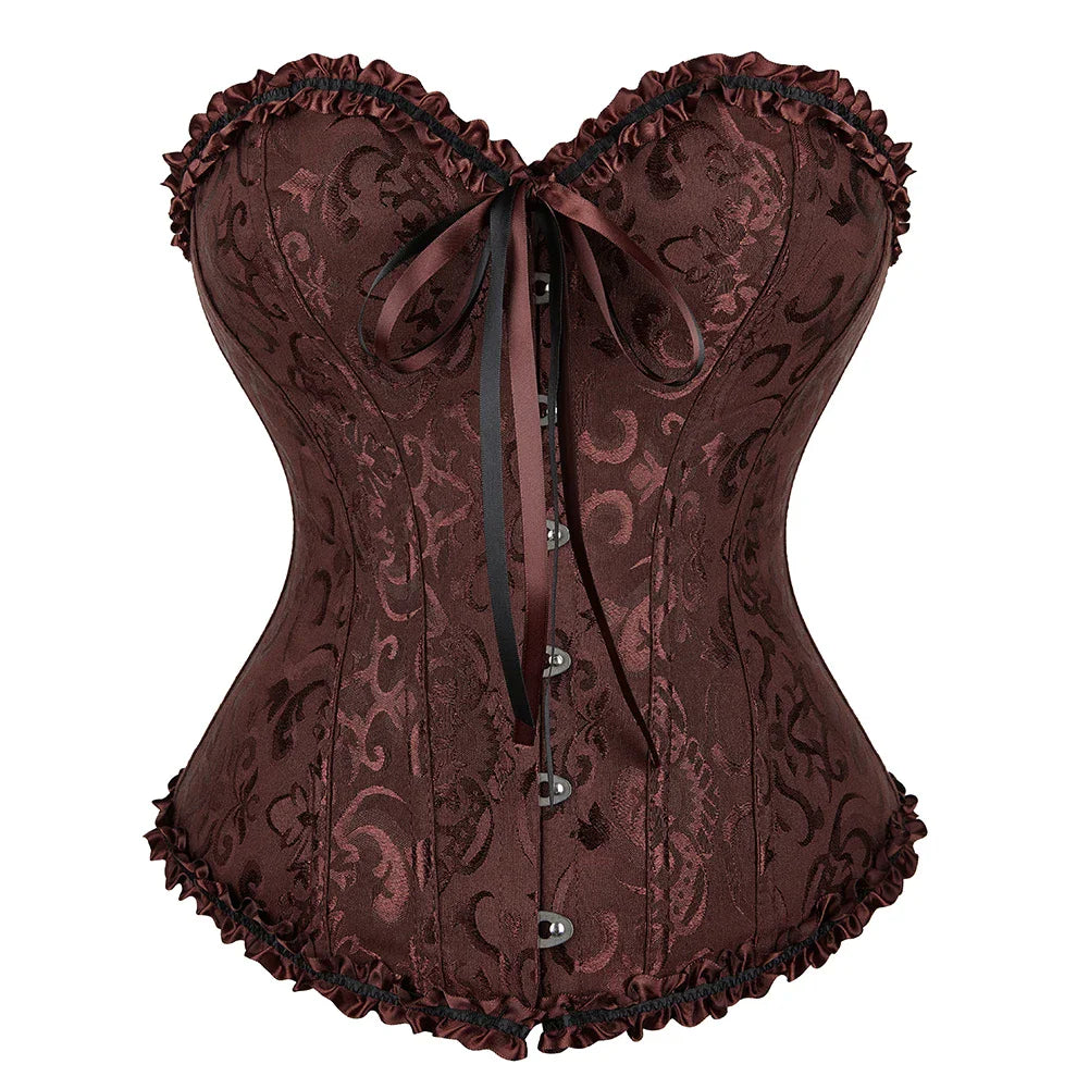 Women Vintage Overbust Corset Top