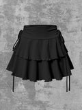 High Waist  Elastic  Short Skirt