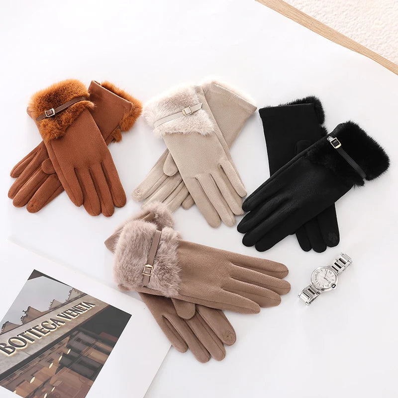 Women's Winter Gloves with Fleece Lining