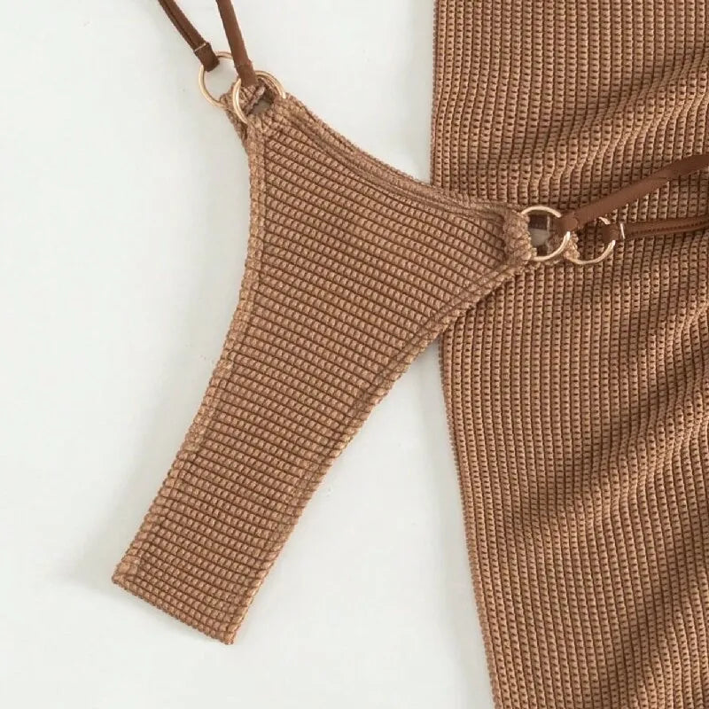 Sexy Brown bikini beach wear