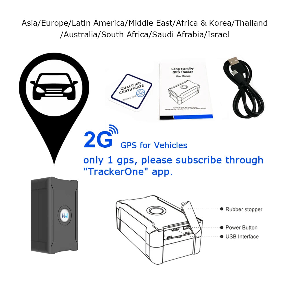 5m  GPS Tracker Remote