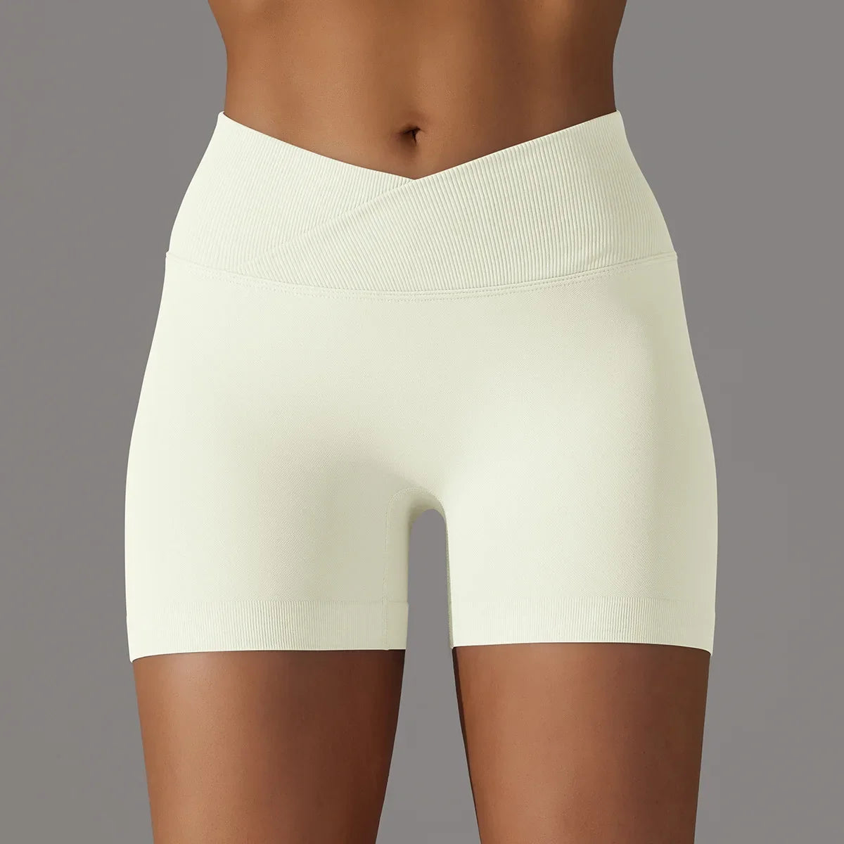 Seamless High Waist Sports Shorts