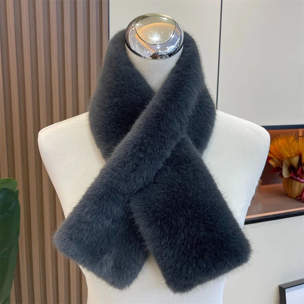 Winter Cross Collar Neck Scarf