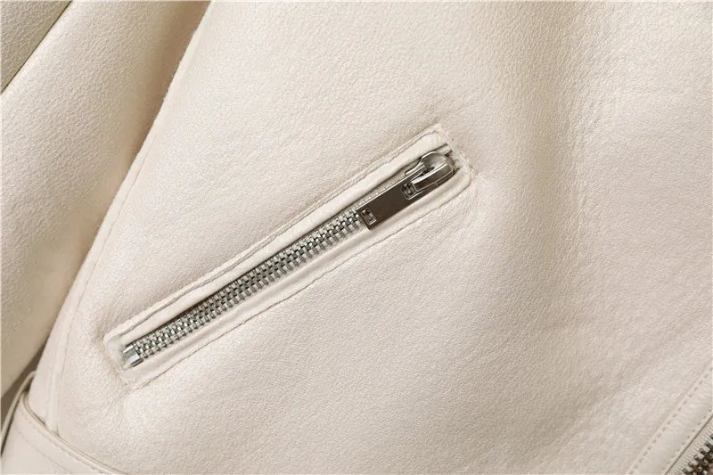 Rider jacket with  fur