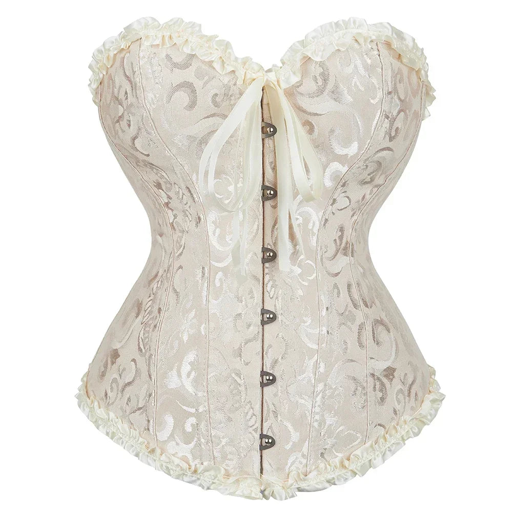 Women Vintage Overbust Corset Top