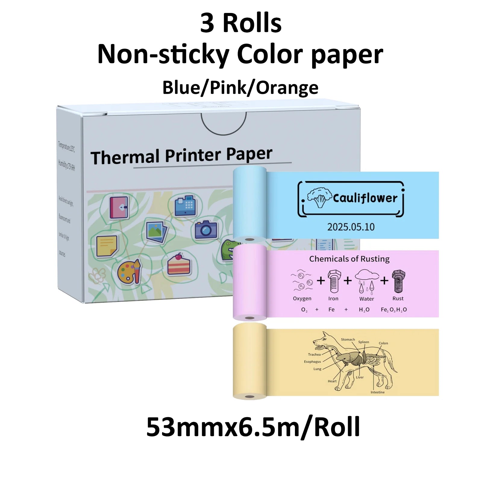 Mini Sticker Inkless Thermal Printer,