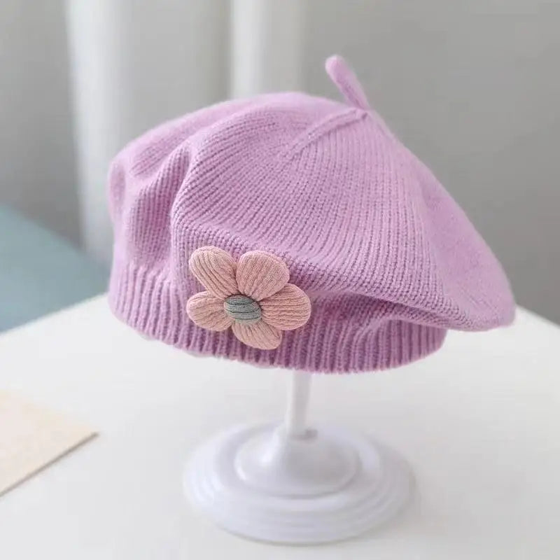 Flower Baby Beret Hat