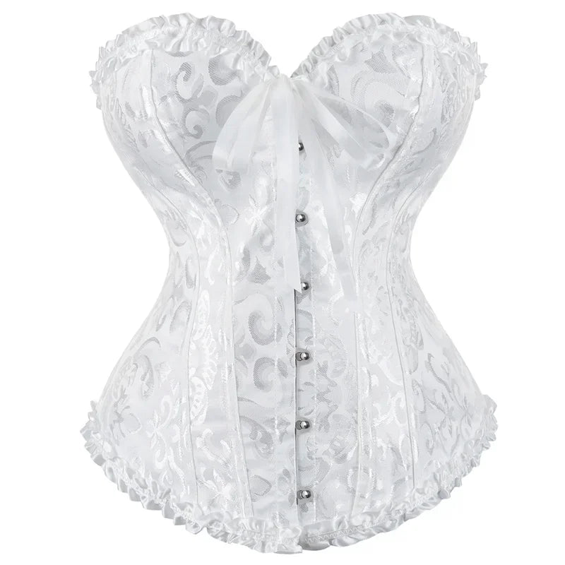 Women Vintage Overbust Corset Top