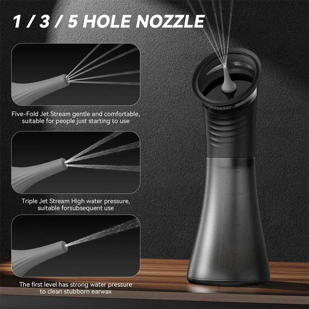 Electric Ear Wax Removal System. Cleaning ear