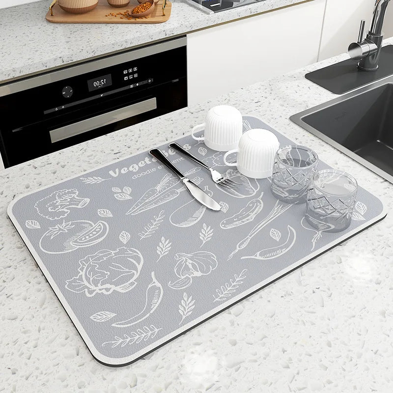 Kitchen Absorbent Draining Mat