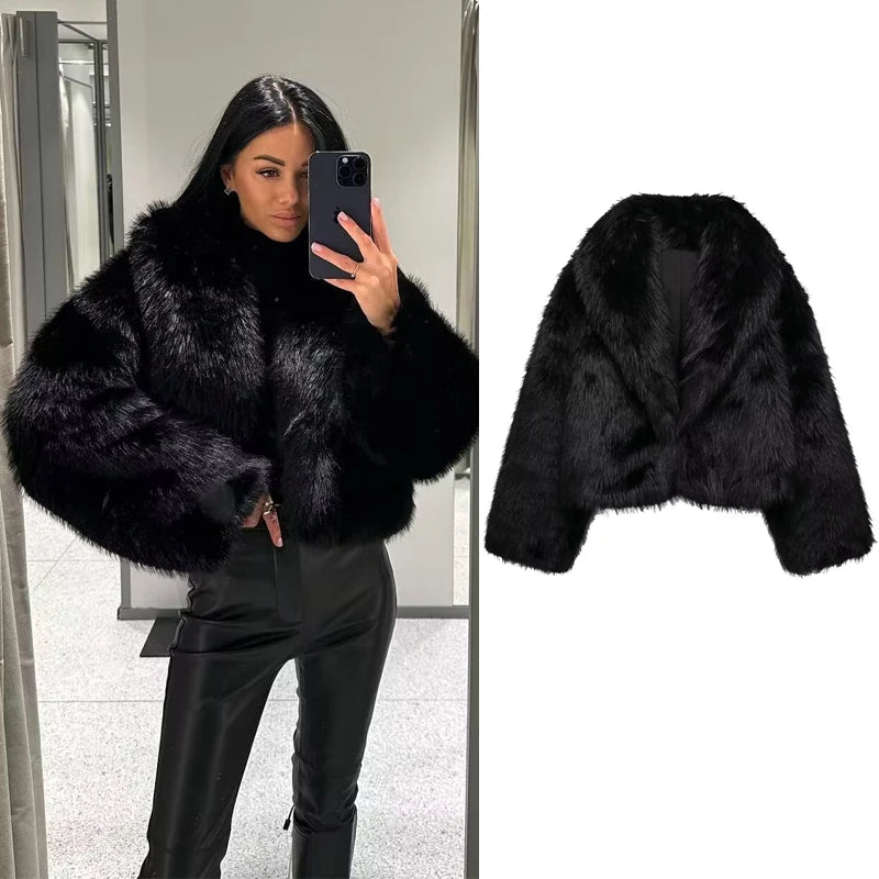 Faux Fur Women Coat