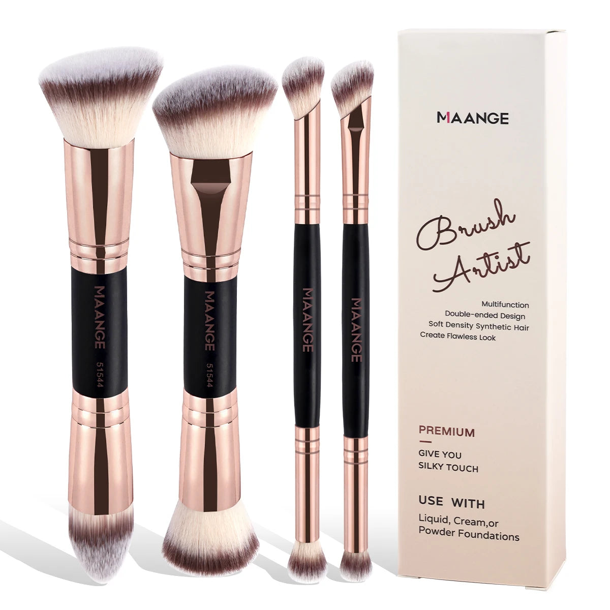 4pcs Basic Makeup Brushes Set