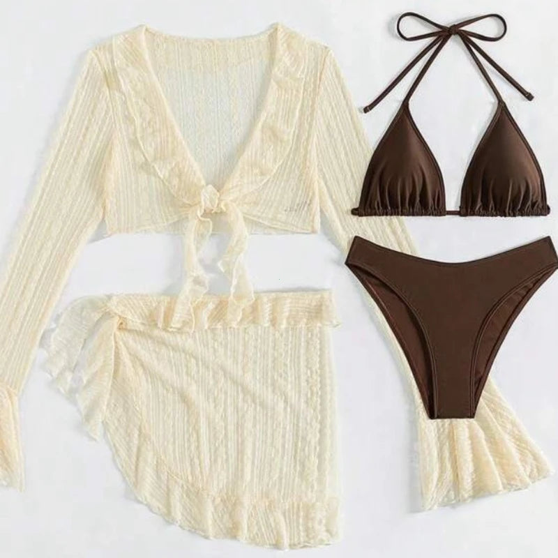 4pcs women  Beachwear