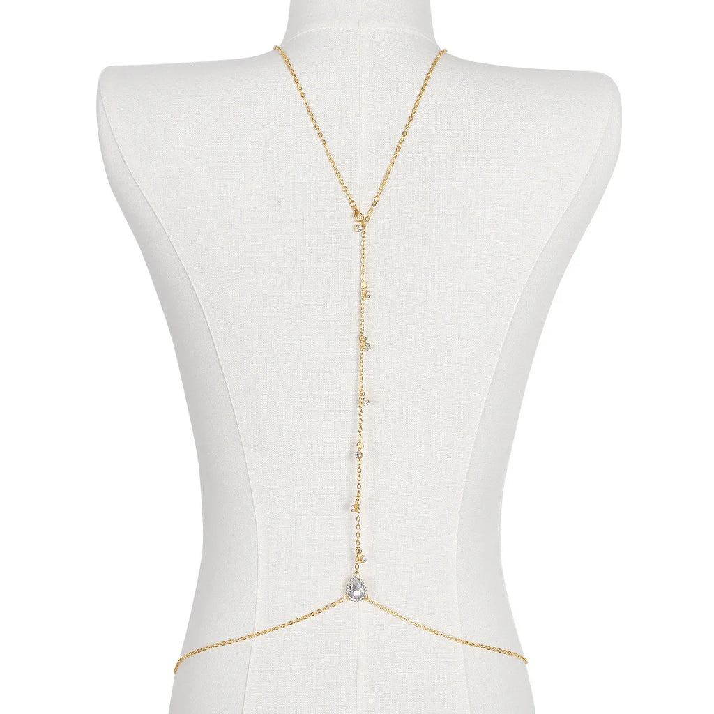 Back Rhinestone Body Chain
