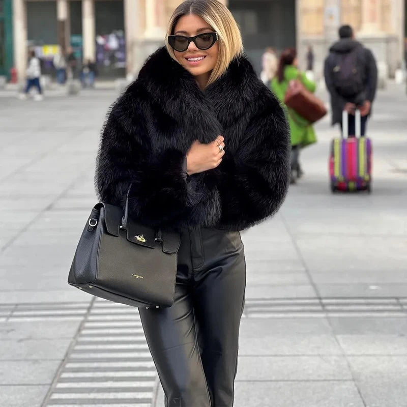 Faux Fur Women Coat