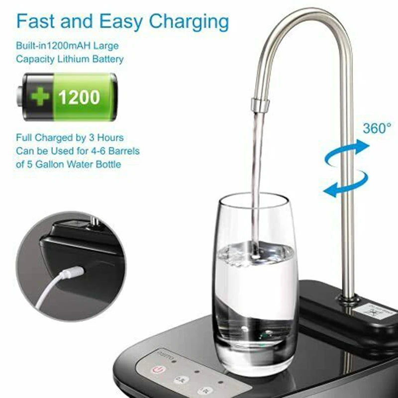 Portable Electric Rechargeable Water Dispenser
