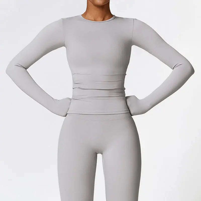 long sleeves gym set