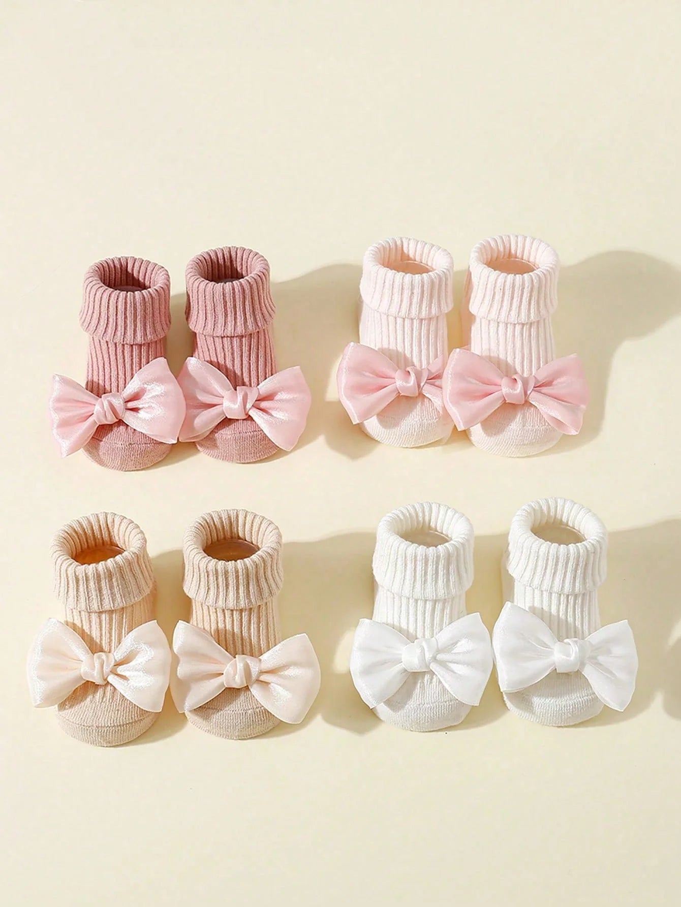 4 Pairs Toddler Infant Socks