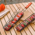 Outdoor Wooden Handle Barbecue Cage