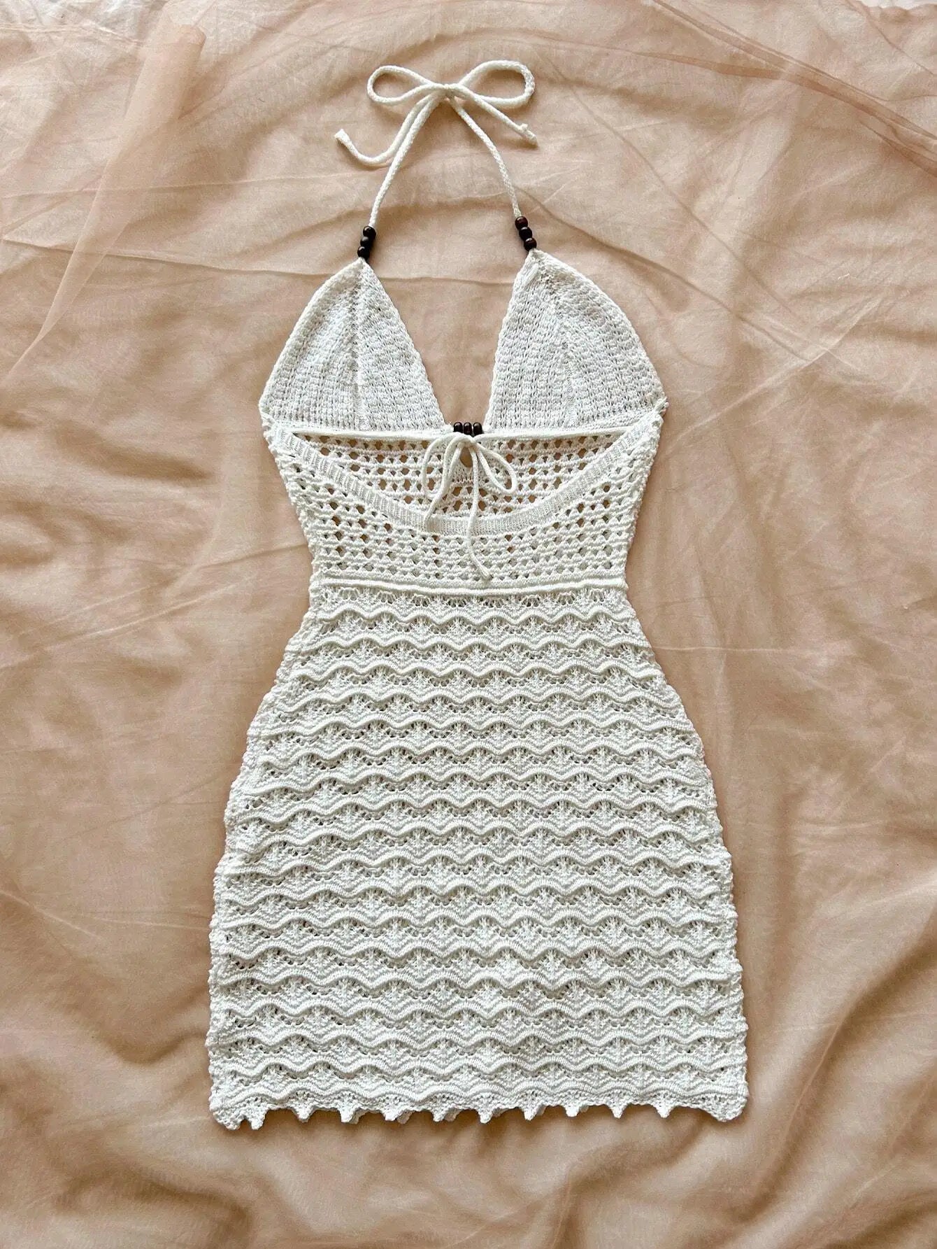 Summer Knitted Fitted Vacation Dress