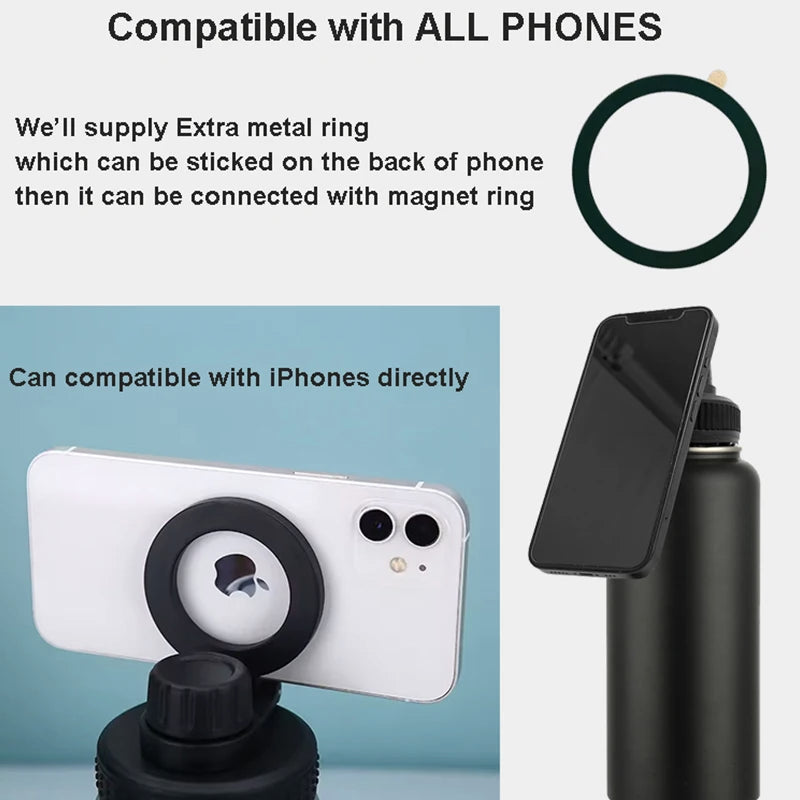 Magnetic Phone Holder Adjustable Water Bottle