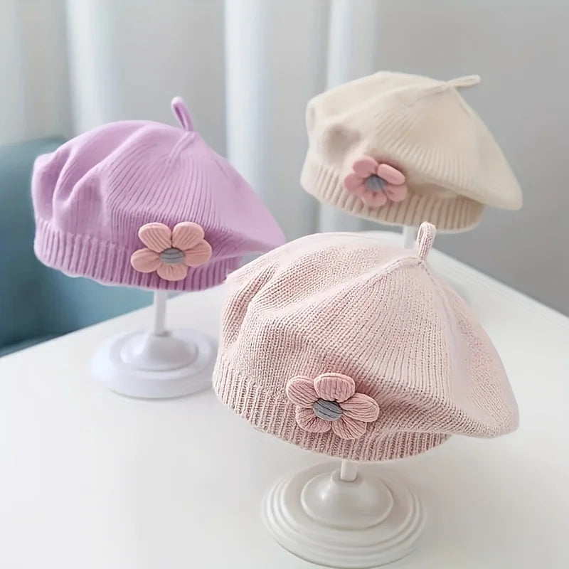 Flower Baby Beret Hat
