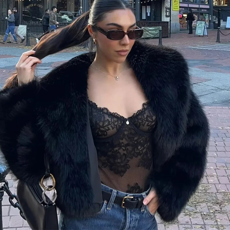 Faux Fur Women Coat