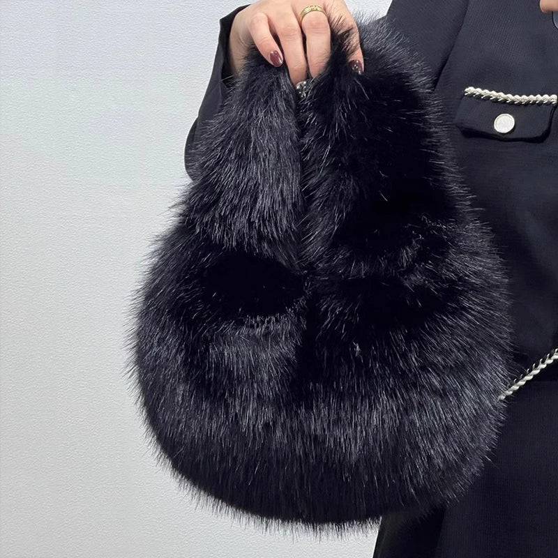 Furry Shoulder Bags