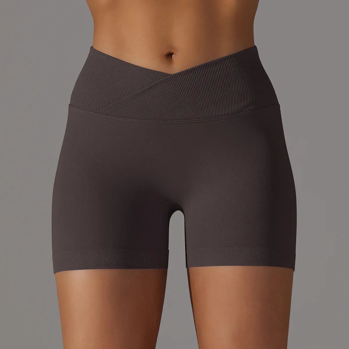 Seamless High Waist Sports Shorts