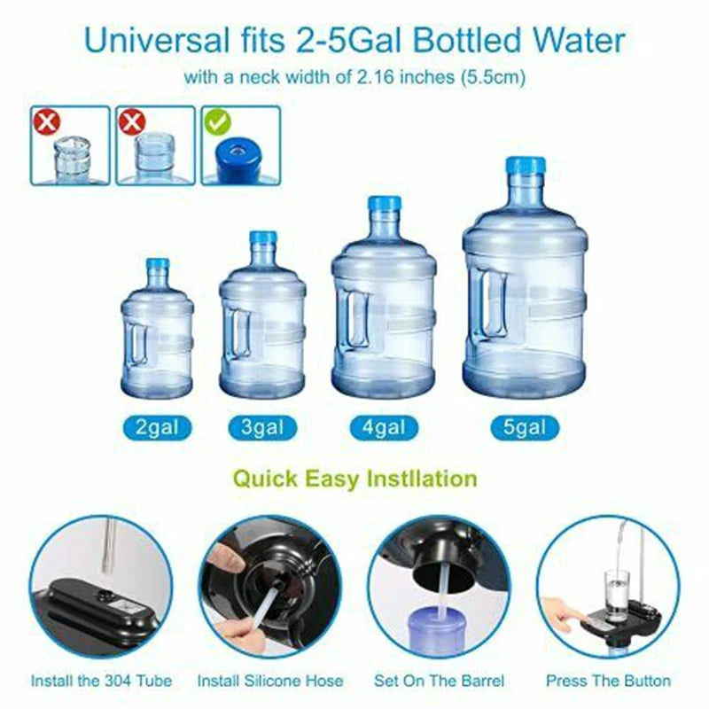 Portable Electric Rechargeable Water Dispenser