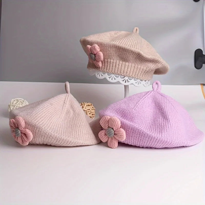Flower Baby Beret Hat
