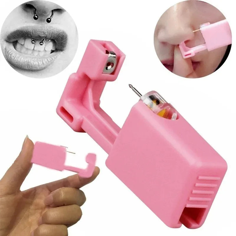 1-4Pcs Disposable Safe Painless Piercing Gun Set