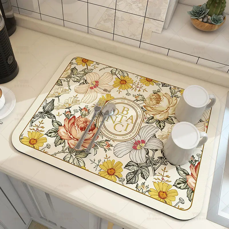 Kitchen Absorbent Draining Mat