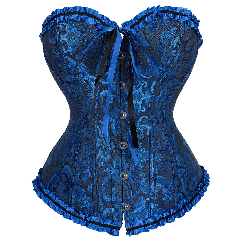 Women Vintage Overbust Corset Top