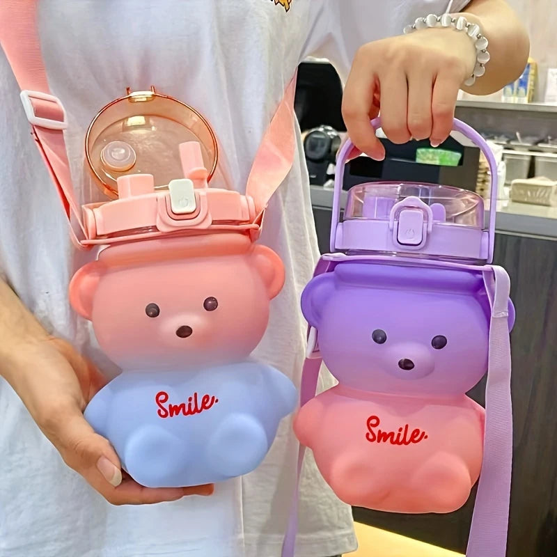 Cute Bear Water Bottle For Toddlers