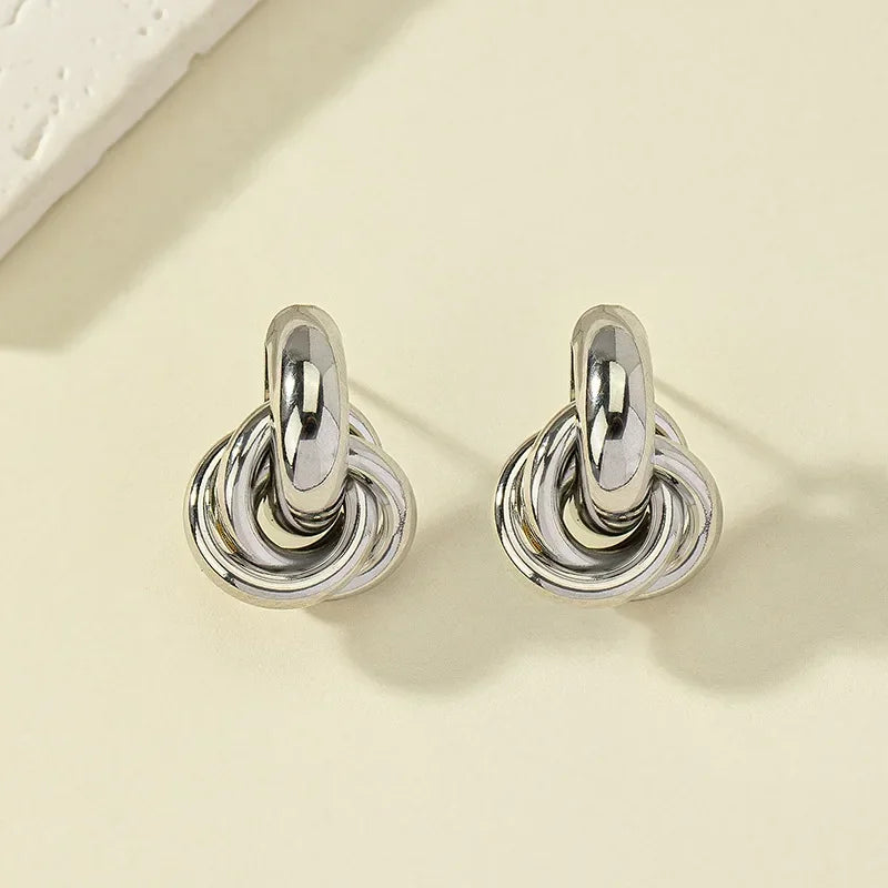 Knot Hoop Earrings