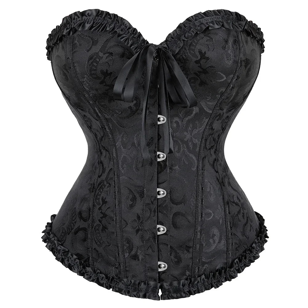 Women Vintage Overbust Corset Top