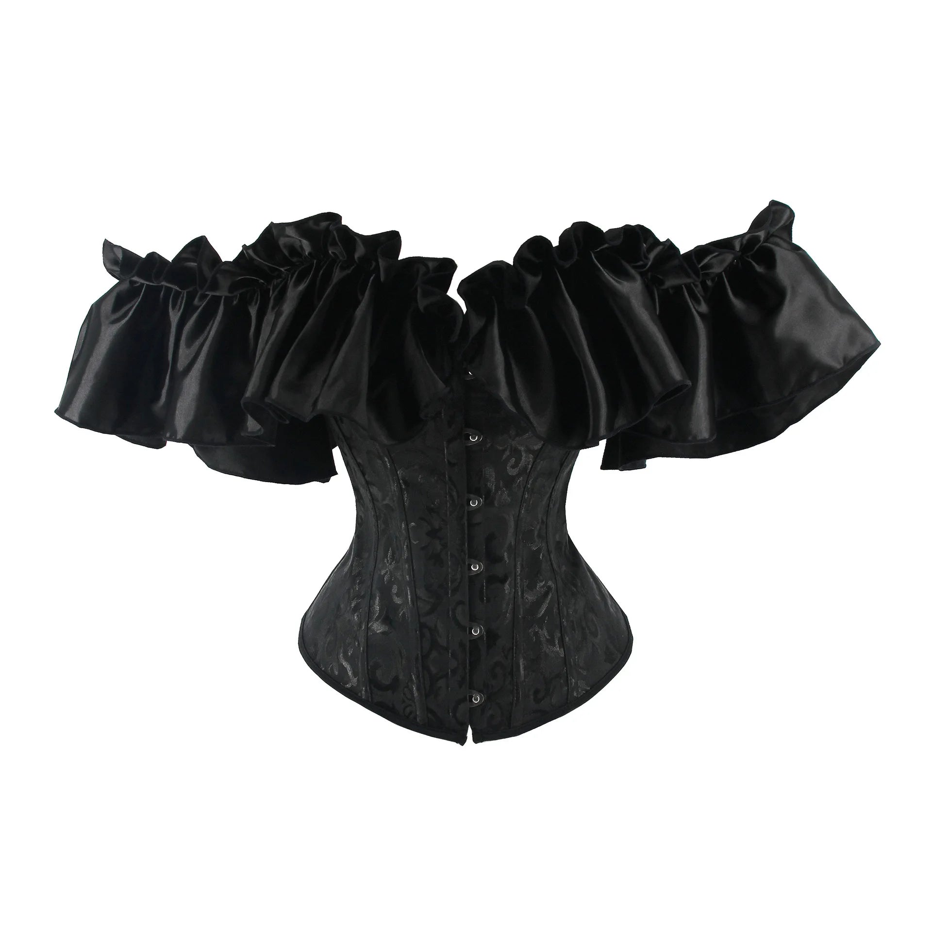 Off Shoulder Ruffles  Sexy Corset Top