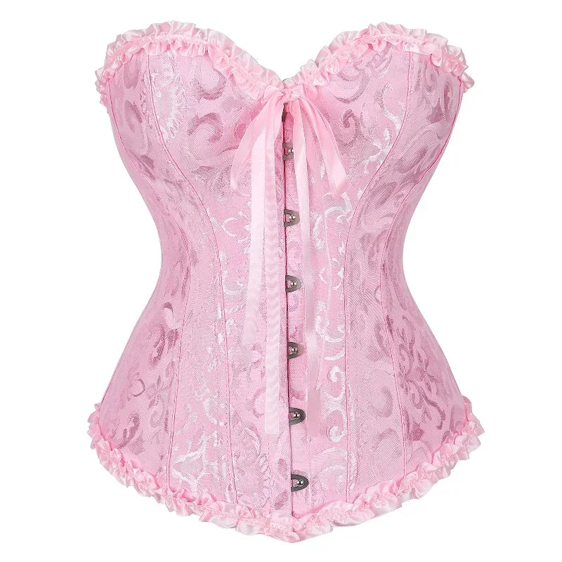 Women Vintage Overbust Corset Top