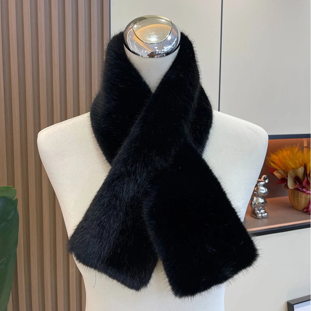 Winter Cross Collar Neck Scarf