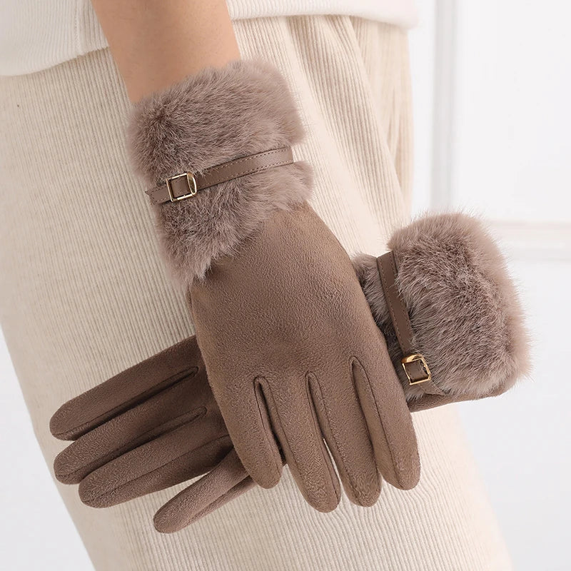 Women's Winter Gloves with Fleece Lining