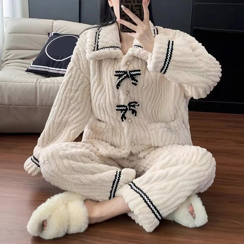 2Pcs/set winter pajamas