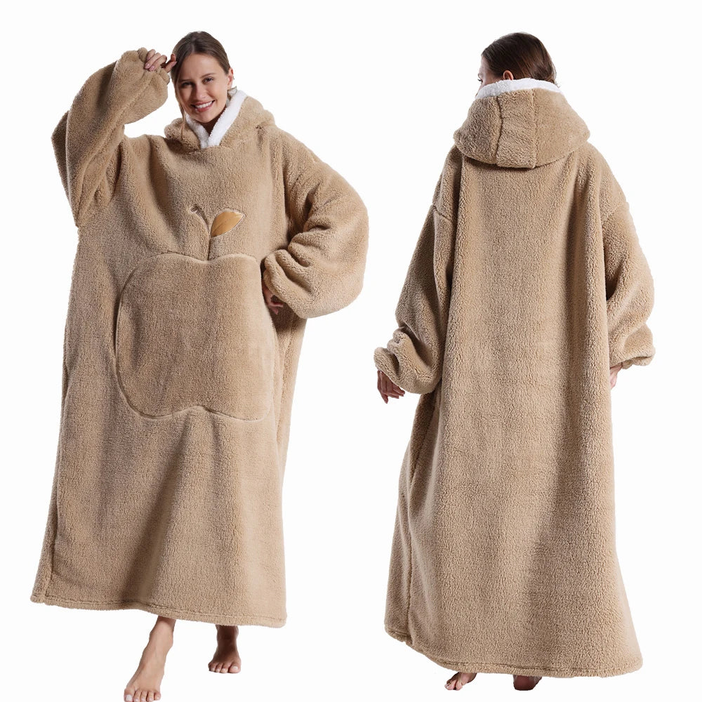 Long hooded Blanket Wear