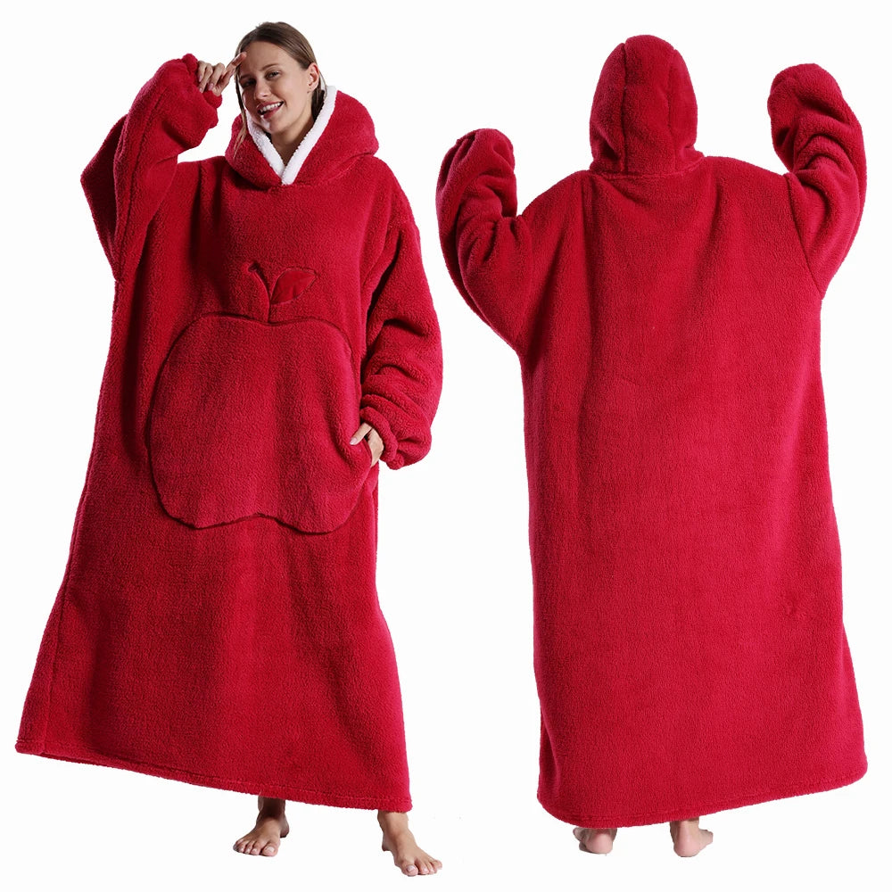 Long hooded Blanket Wear