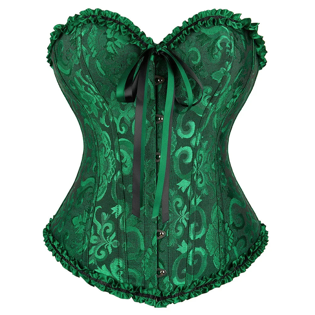Women Vintage Overbust Corset Top